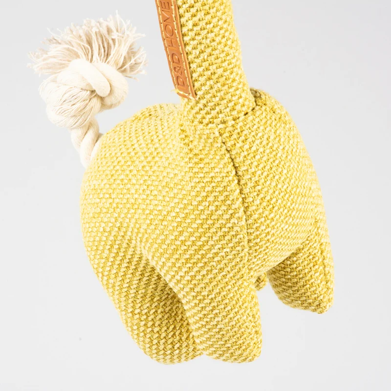 D&D HOME Hundespielzeug Giraffe George aus Cord & Seil
