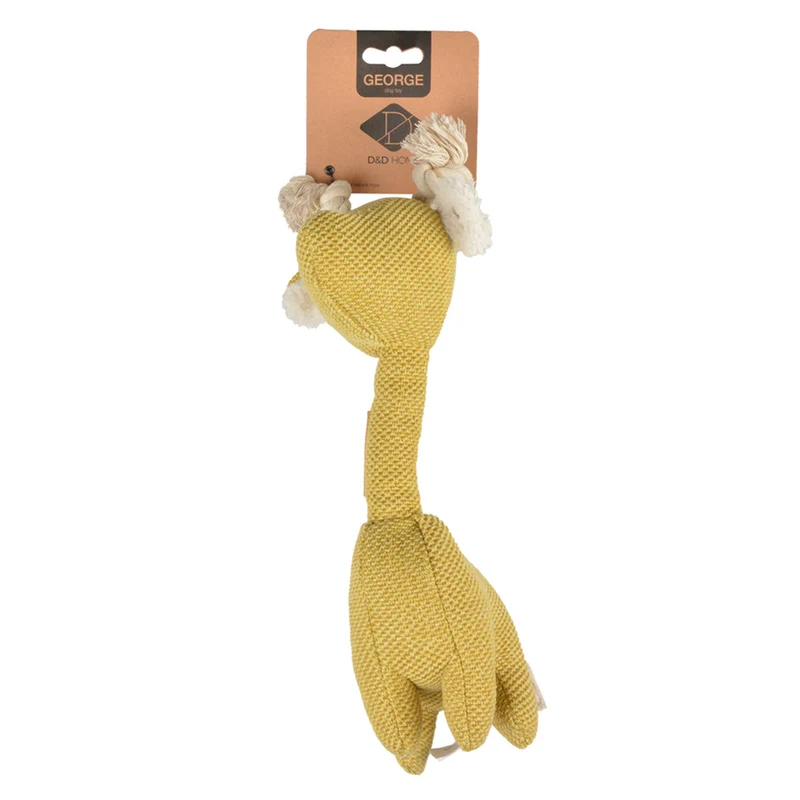 D&D HOME Hundespielzeug Giraffe George aus Cord & Seil