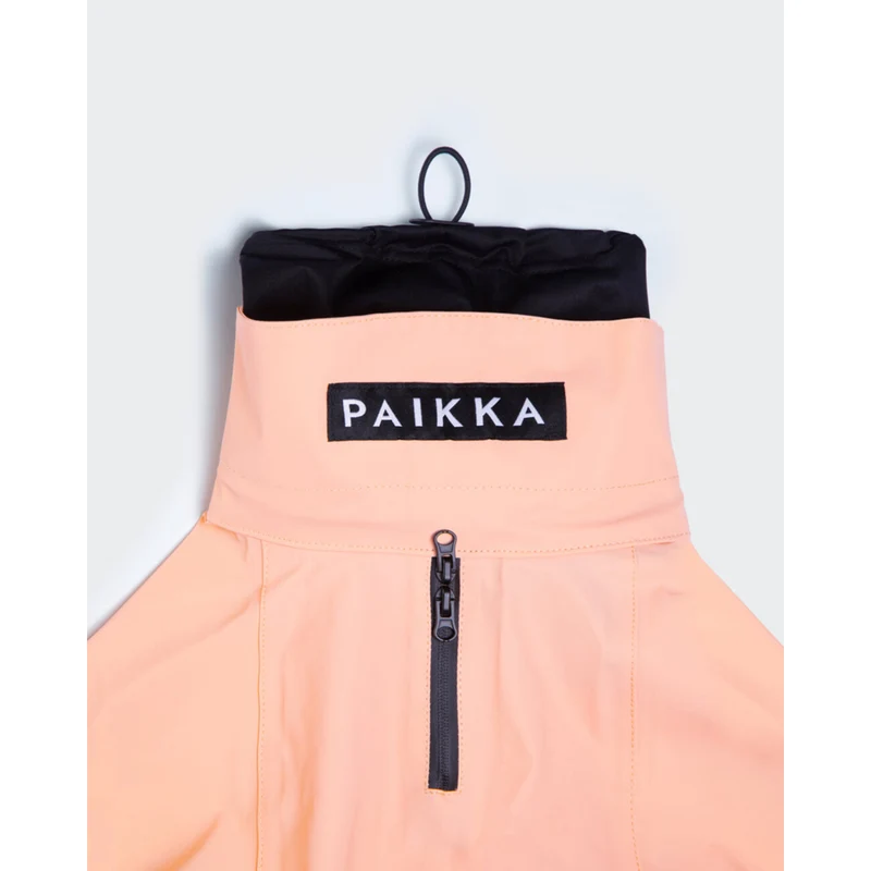PAIKKA Reflective Raincoat Peach – Reflektierender Hunderegenmantel