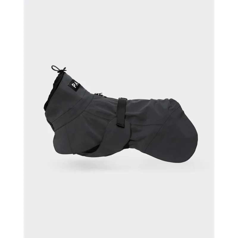 PAIKKA Visibility Raincoat Dark – reflektierender Hunderegenmantel