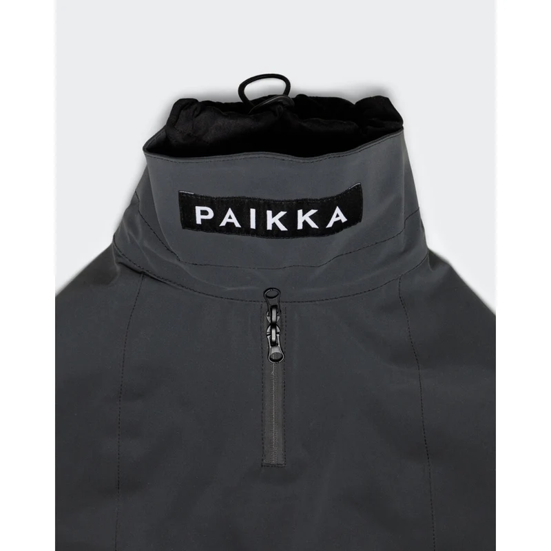 PAIKKA Visibility Raincoat Dark – reflektierender Hunderegenmantel
