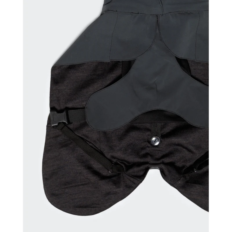 PAIKKA Visibility Raincoat Dark – reflektierender Hunderegenmantel