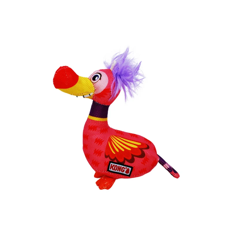 KONG Ballistic Vibez Birds – Robustes Hundespielzeug mit Knister & Quietscher | 30 cm