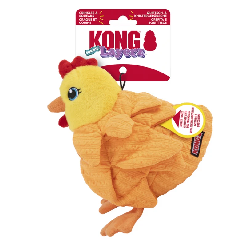 KONG Layerz Forage – Leckerlie-Intelligenzspielzeug für Hunde | Schnüffelspielzeug