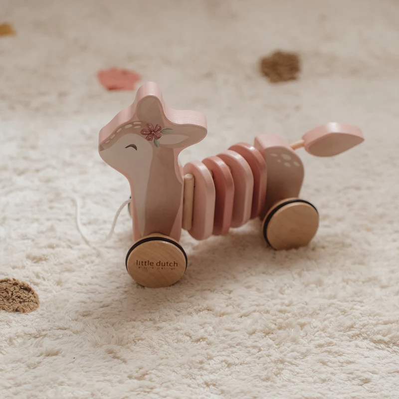 Holz-Reh zum Ziehen – Fairy Garden