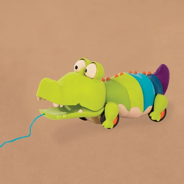 Krokodil zum Ziehen an einer Schnur