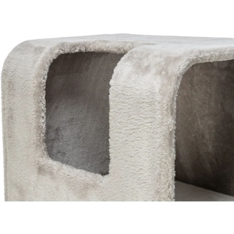 TRIXIE Kratzbaum Marina – Robuster Kratzbaum in Holz-Optik, ideal für mittlere Katzen 🏠