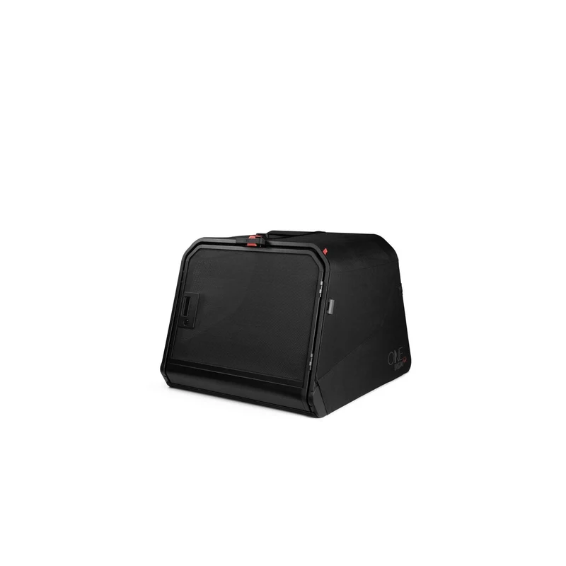 1one1 Hundetransportbox Origami – klappbar per Knopfdruck, Aluminium, S–XL