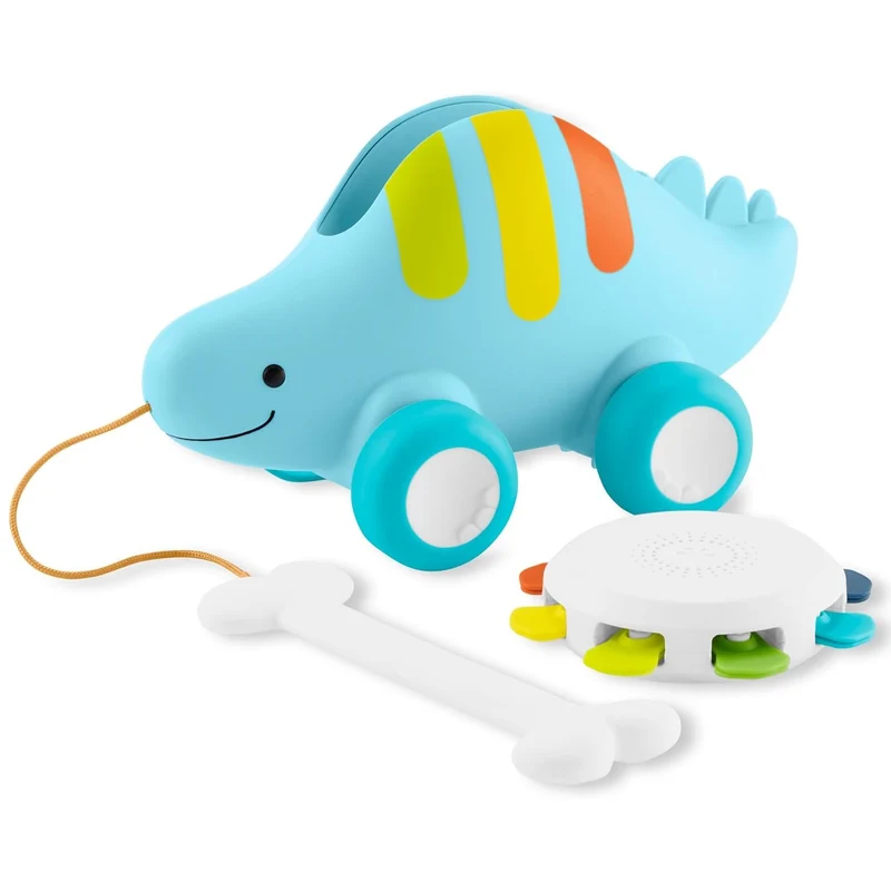 3-in-1-Ziehspielzeug – Musikalischer Dinosaurier
