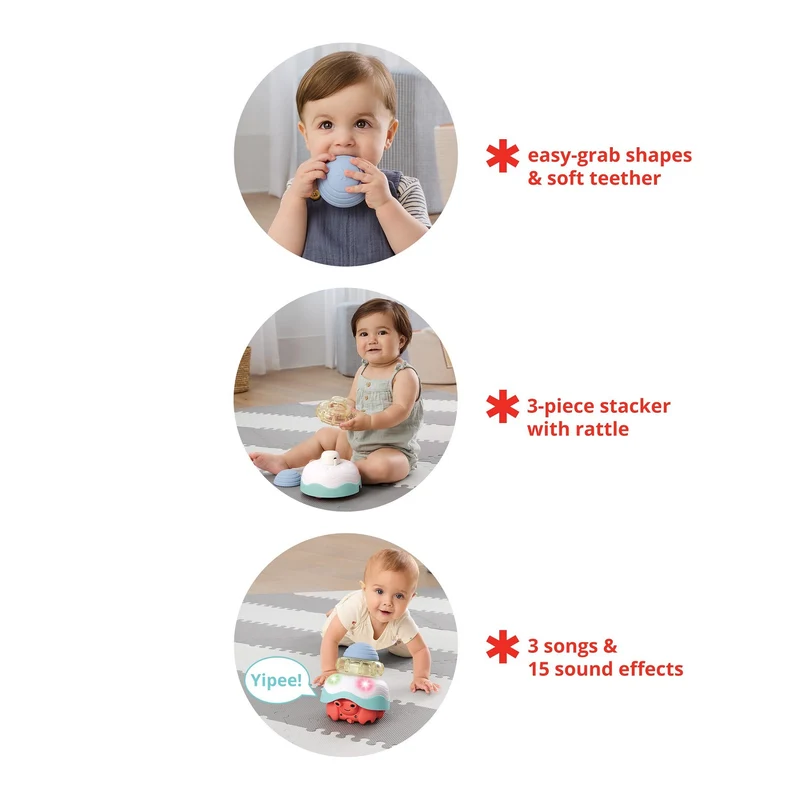 4-in-1-Spielzeug zum Krabbeln – Krabbe