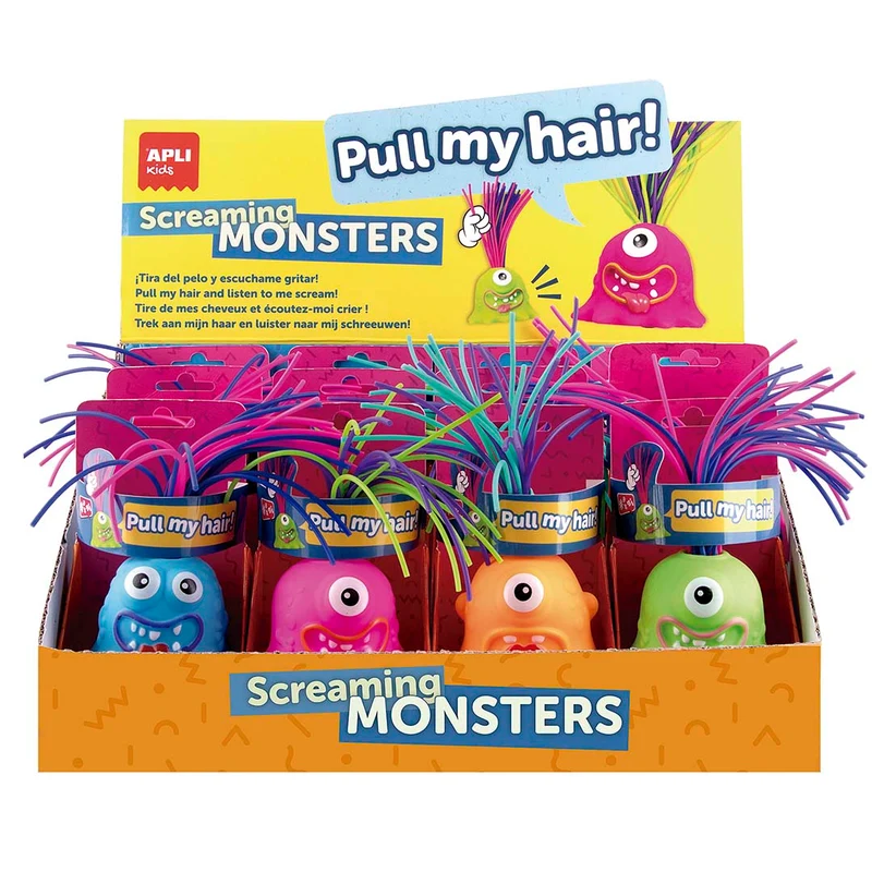 Buntes Monster mit Sound 1 Stück