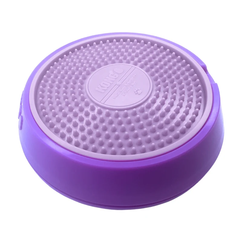 KONG Licks Spinz – Drehende Schleckmatte für Hunde & Katzen | BPA-frei | S & L