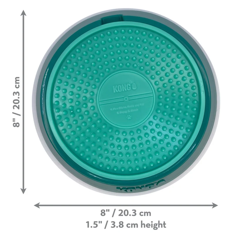 KONG Licks Spinz – Drehende Schleckmatte für Hunde & Katzen | BPA-frei | S & L