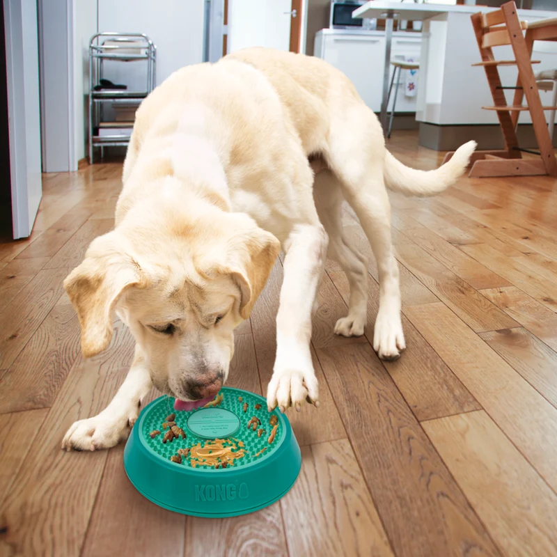 KONG Licks Spinz – Drehende Schleckmatte für Hunde & Katzen | BPA-frei | S & L