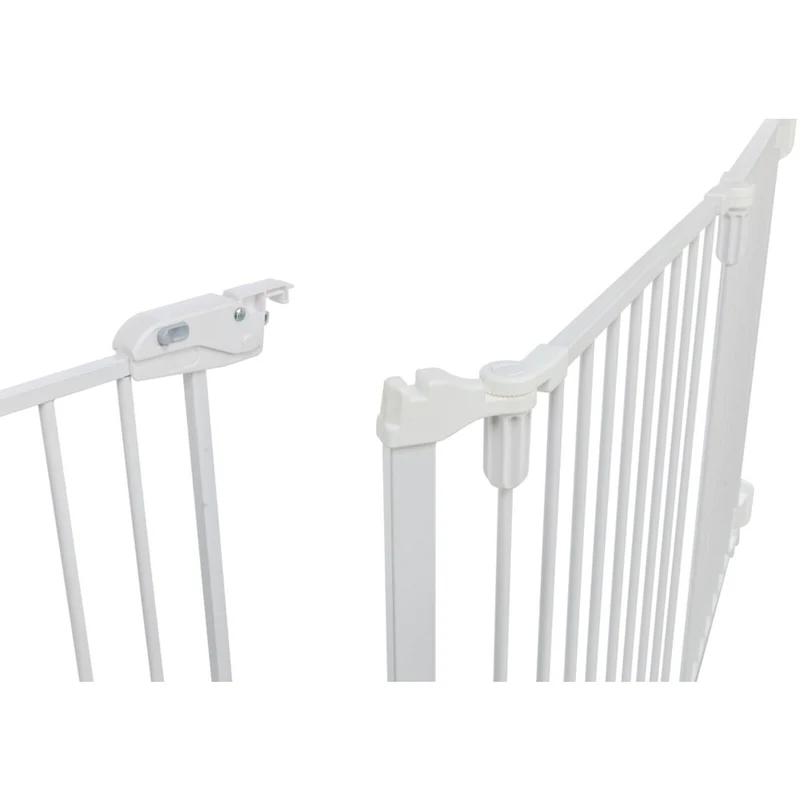 Absperrgitter, 5 Elemente, mit Tür, 62,5–300 × 76,5 cm