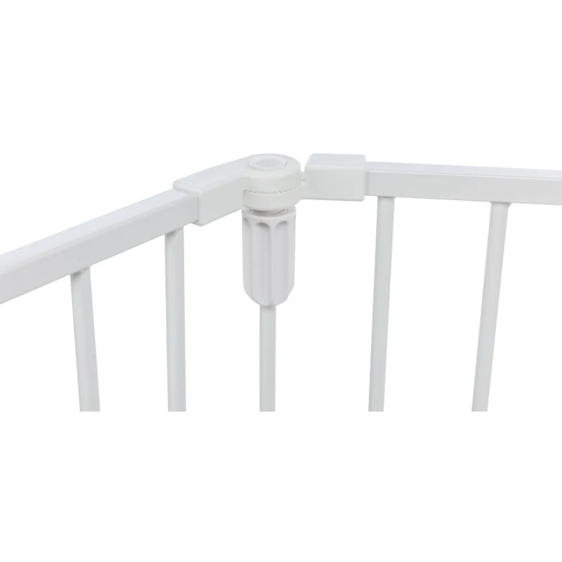 Absperrgitter, 5 Elemente, mit Tür, 62,5–300 × 76,5 cm
