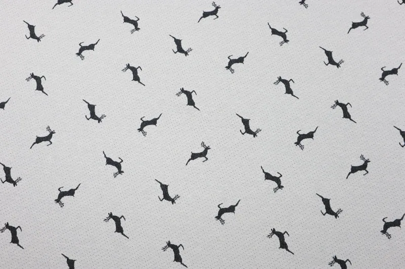 Dekostoff Flying Reindeer