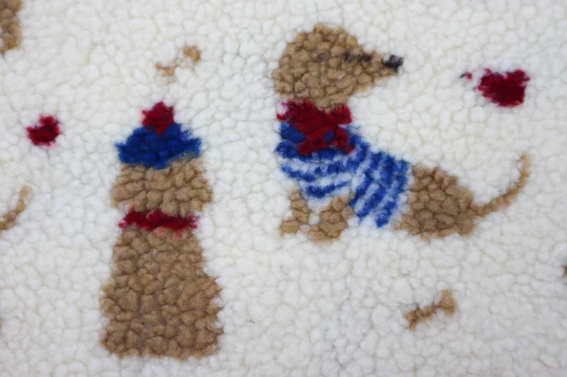 Teddy Stoff Jacquard Dackel Rudi
