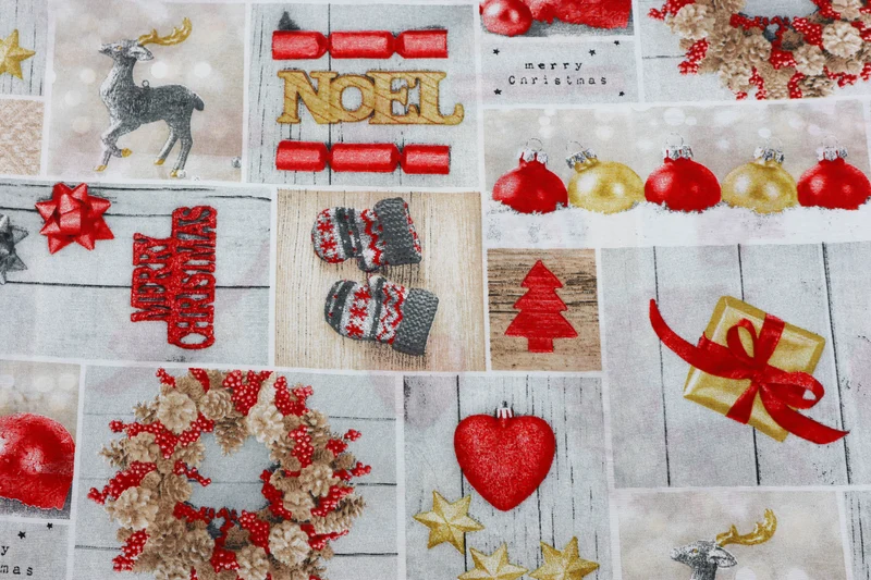 Dekostoff Cozy Christmas