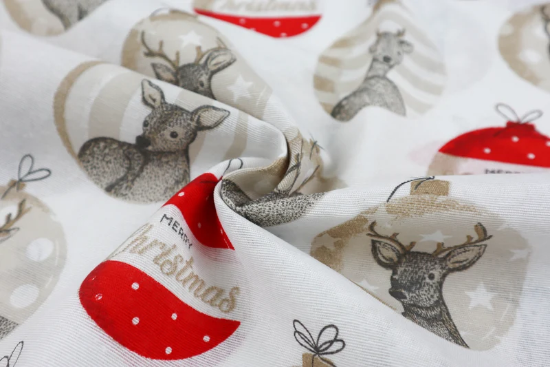 Dekostoff Reindeer Baubles