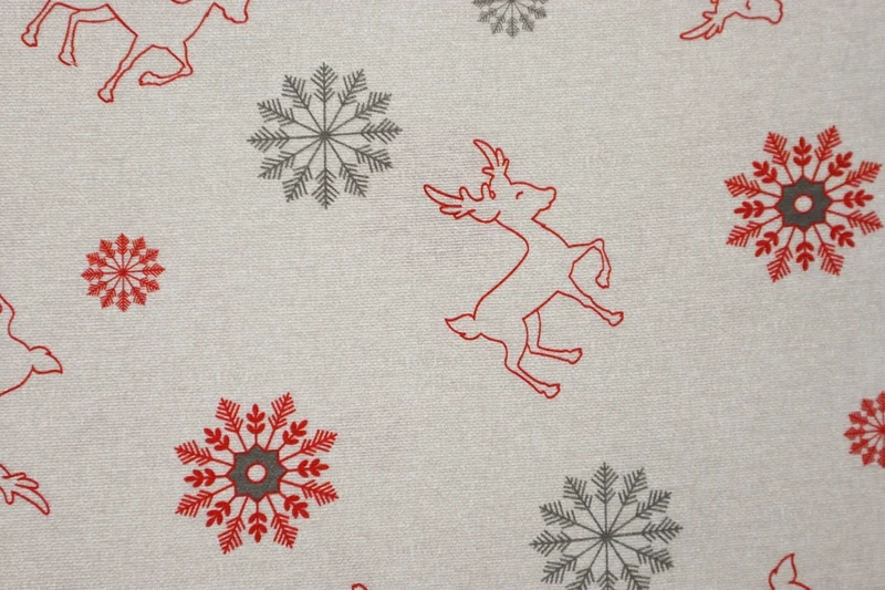 Dekostoff Digital X-Mas Reindeer