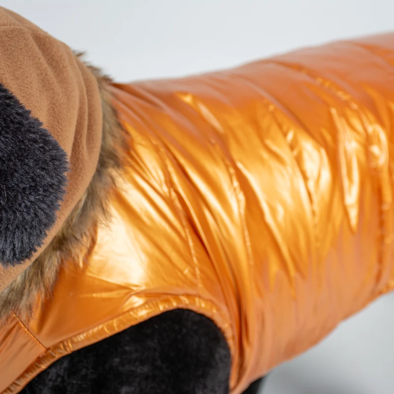 Wintermantel für Hunde Puffer Orange