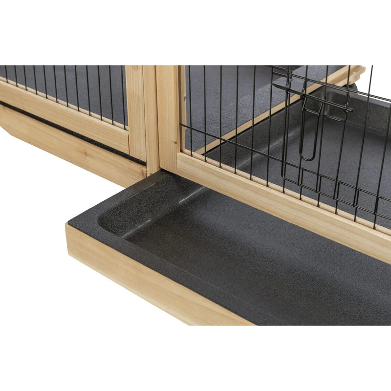 Kleintier Indoor Gehege aus Holz