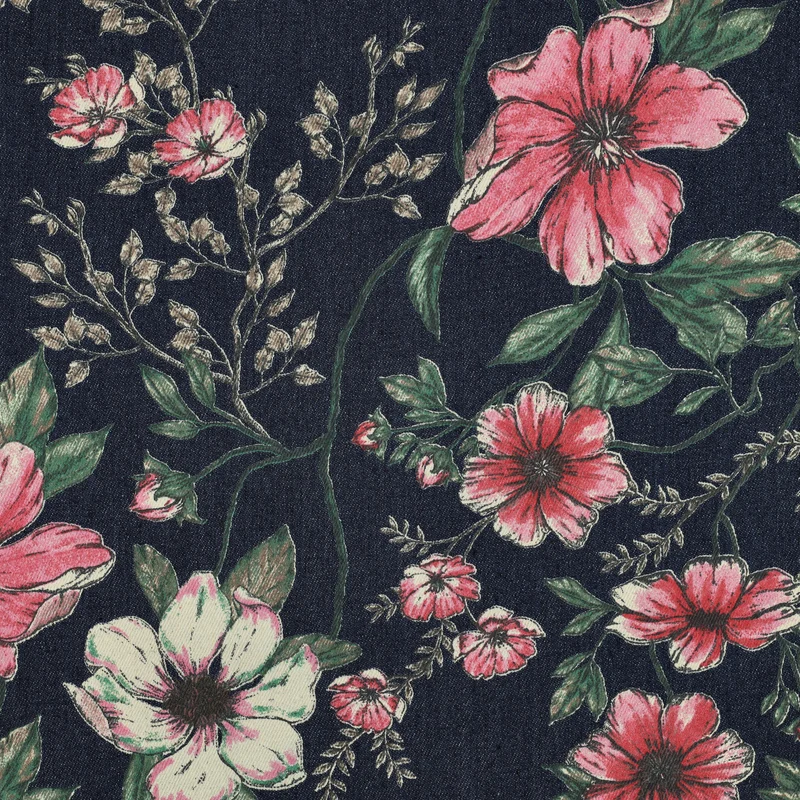 Denim Jeans Flowers
