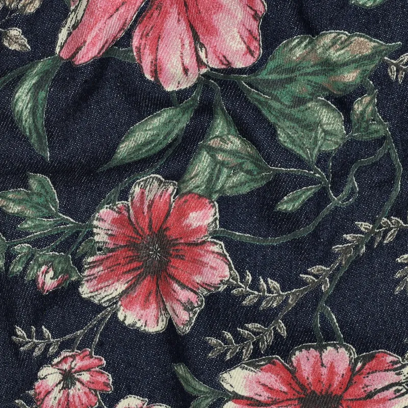Denim Jeans Flowers