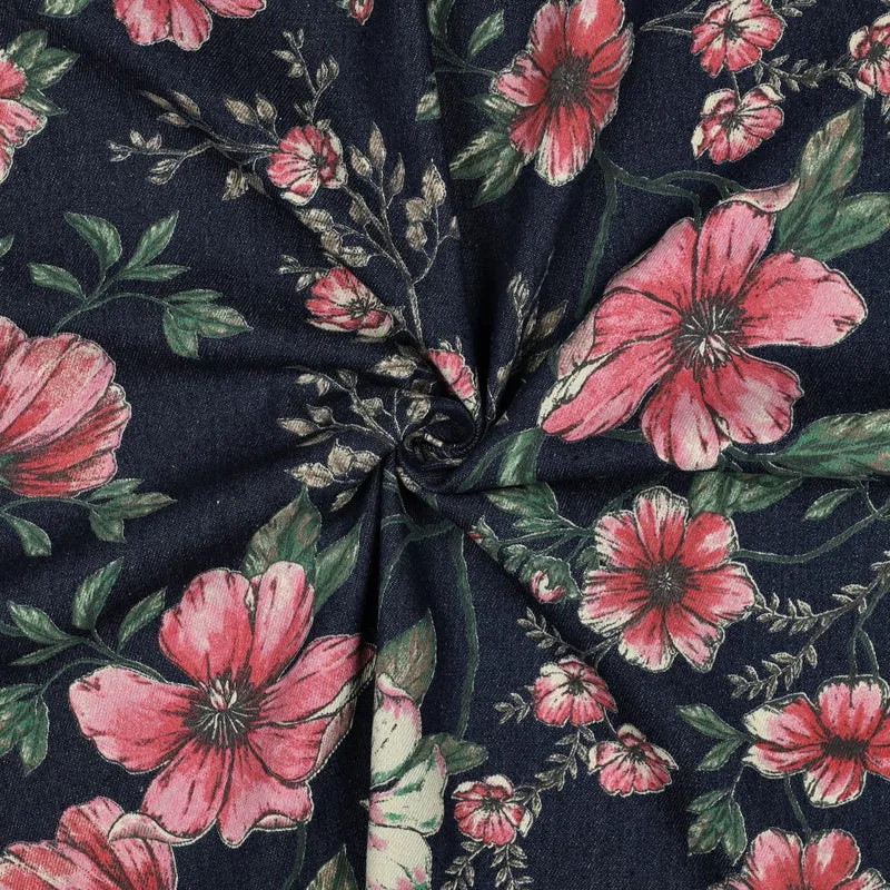 Denim Jeans Flowers