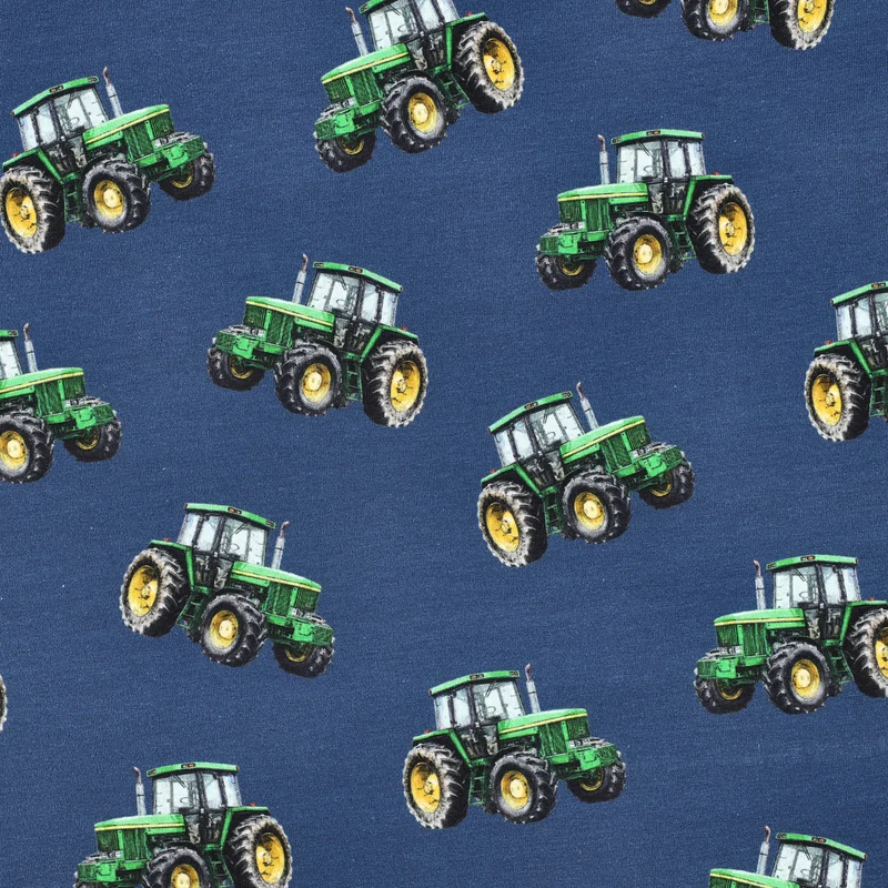 Baumwolljersey Digital Tractors by Poppy