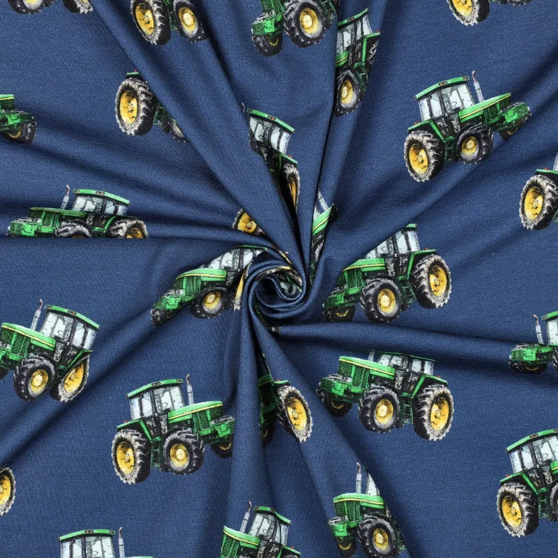 Baumwolljersey Digital Tractors by Poppy