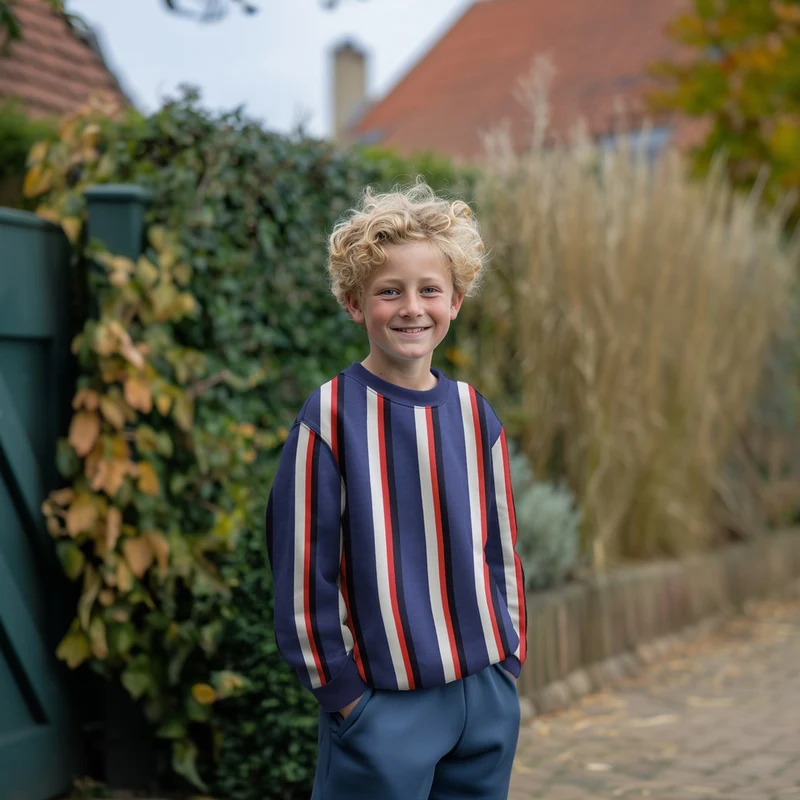 French Terry angeraut Stripes Bayo by Poppy