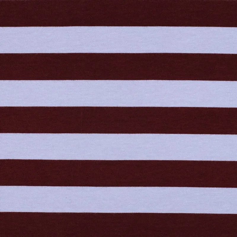 French Terry angeraut Bold Stripes by Poppy