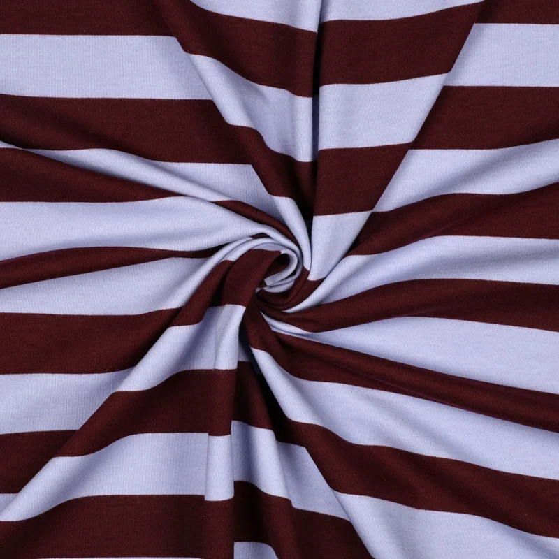 French Terry angeraut Bold Stripes by Poppy
