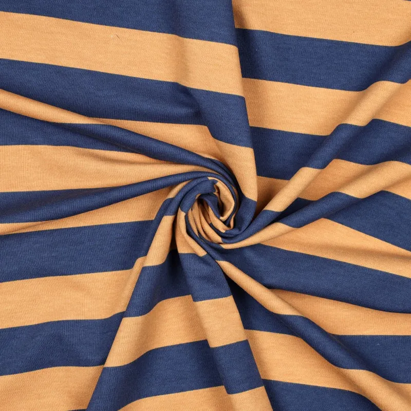 French Terry angeraut Bold Stripes by Poppy