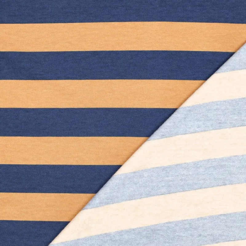 French Terry angeraut Bold Stripes by Poppy