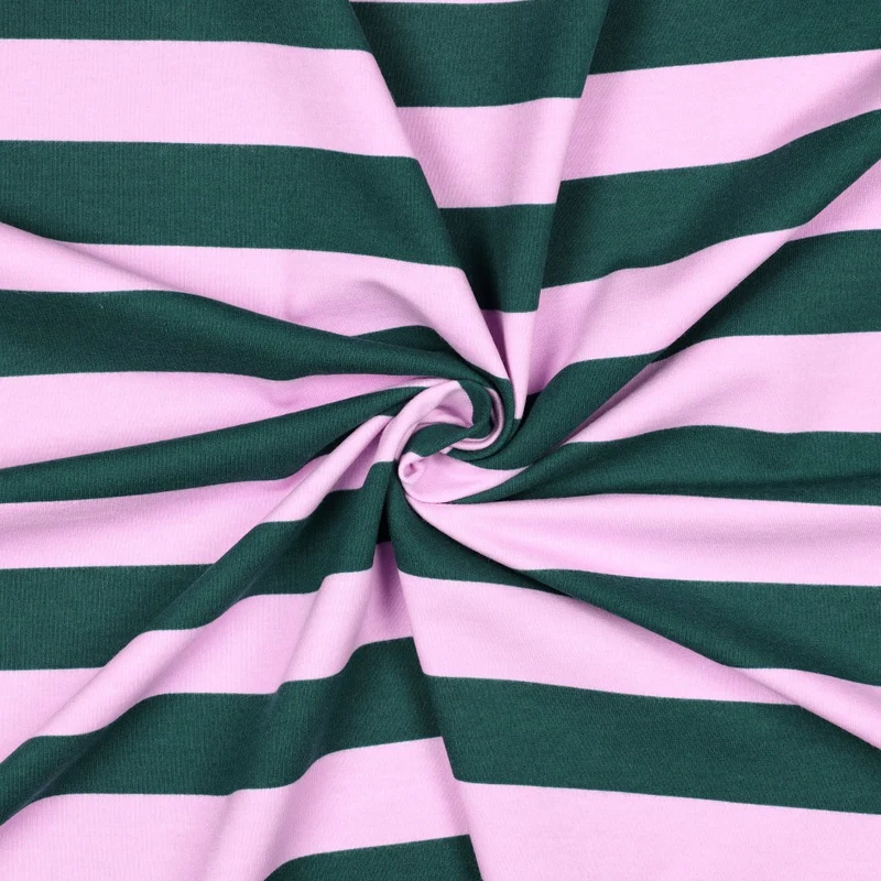 French Terry angeraut Bold Stripes by Poppy