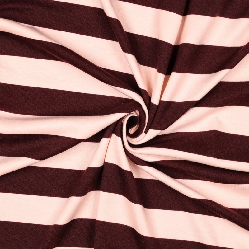French Terry angeraut Bold Stripes by Poppy