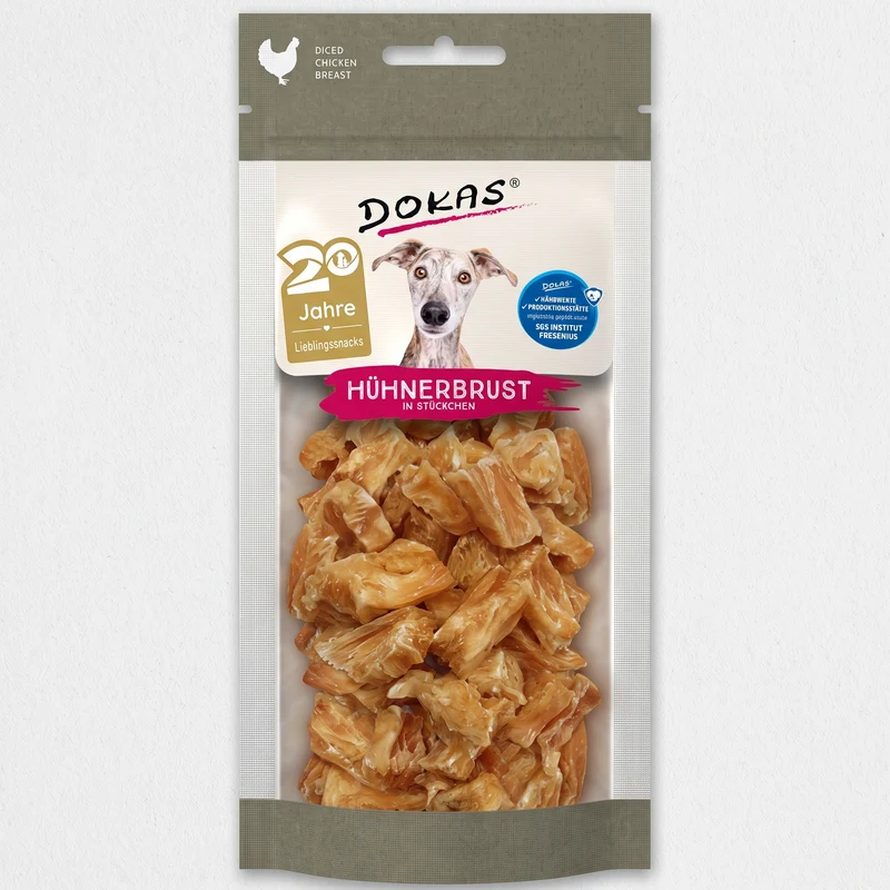 Dokas Hundesnack Hühnerbrust in Stücken – Lecker & Natürlich für deinen Liebling