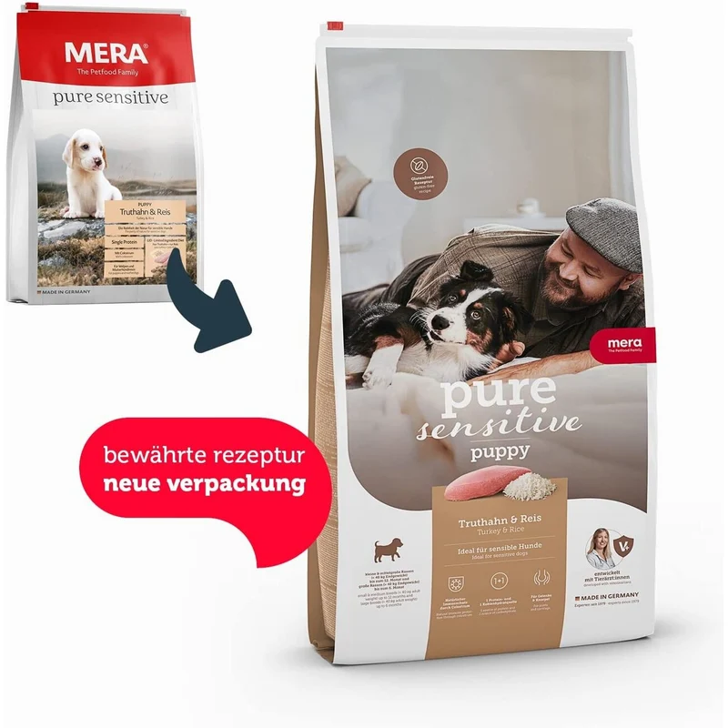 Mera Dog Pure Sensitive Puppy Truthahn & Reis