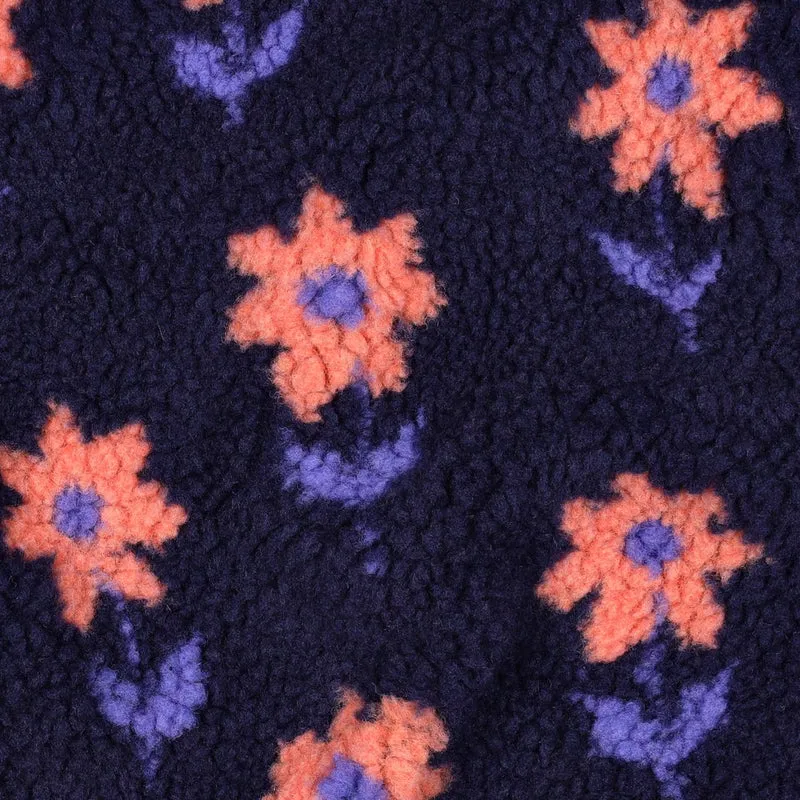 Teddy Stoff Jacquard Cute Flowers