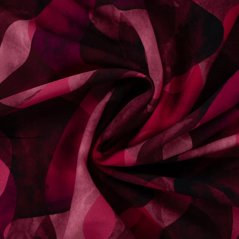 EcoVero Viskose Twill Pink Waves