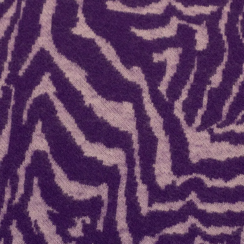 Baumwoll Jacquard Jersey Emily Animal Streifen
