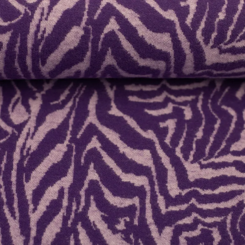 Baumwoll Jacquard Jersey Emily Animal Streifen
