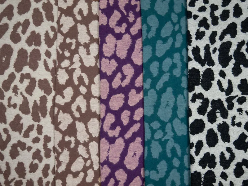 Baumwoll Jacquard Jersey Emily Animal Flecken