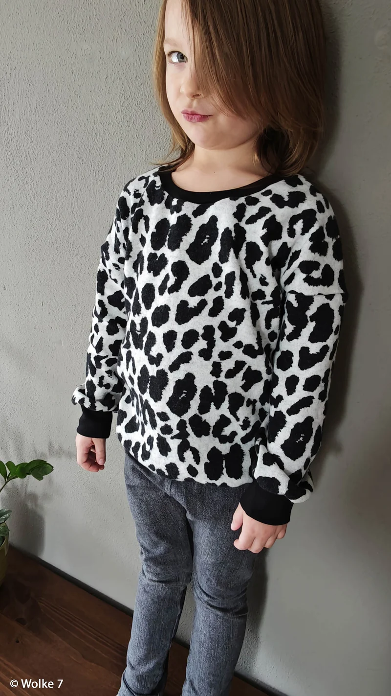 Baumwoll Jacquard Jersey Emily Animal Flecken