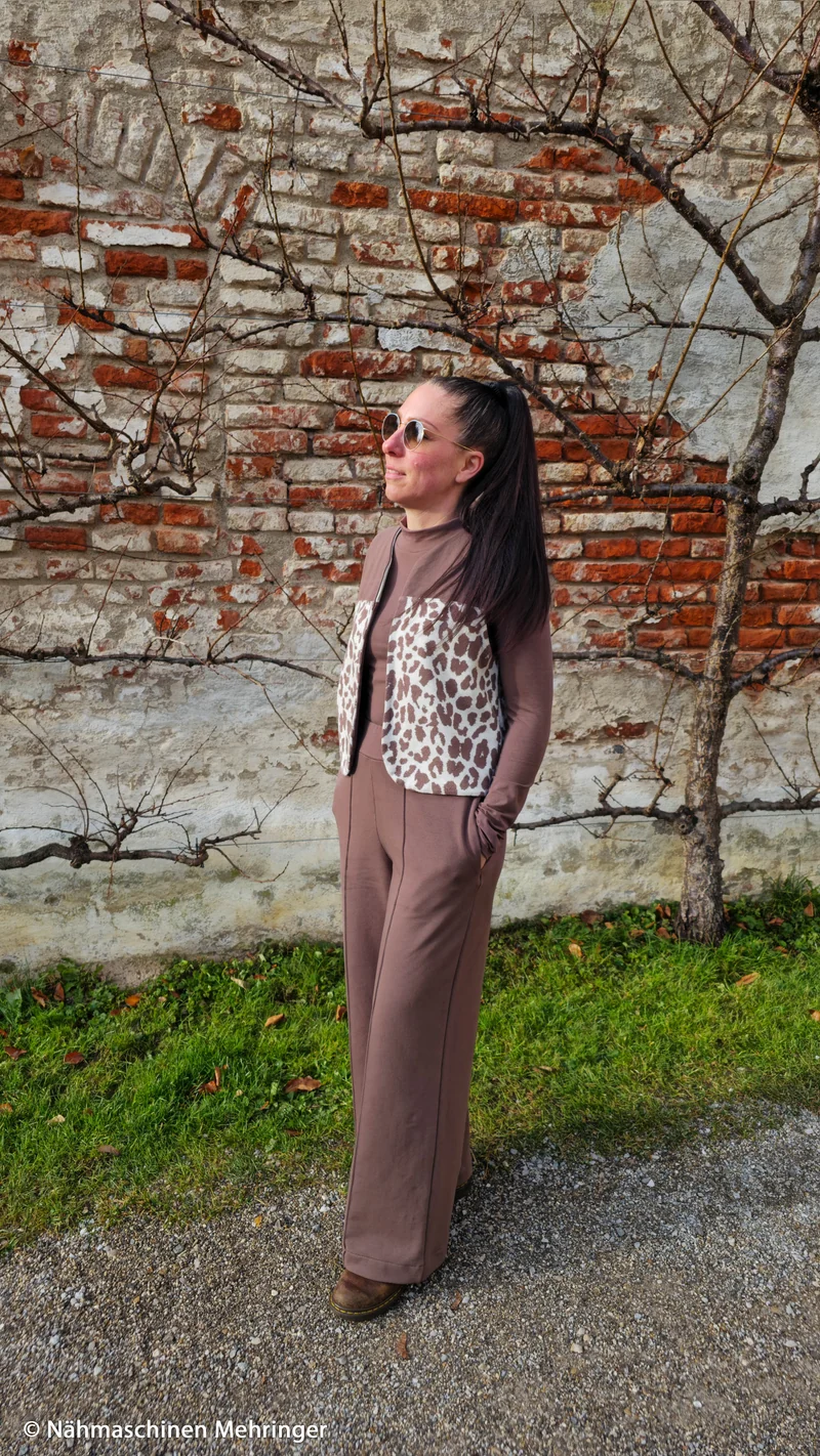 Baumwoll Jacquard Jersey Emily Animal Flecken