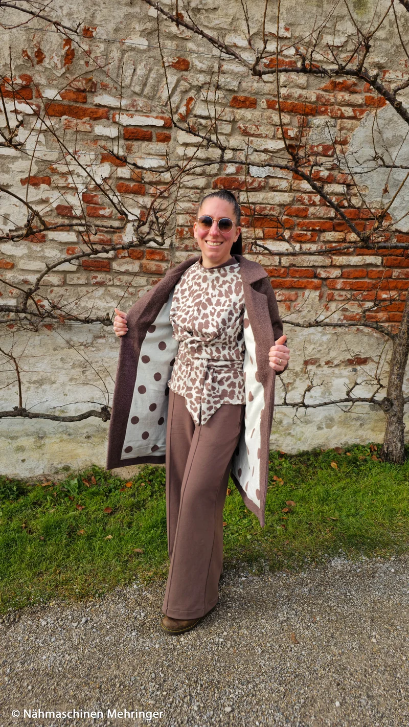 Baumwoll Jacquard Jersey Emily Animal Flecken