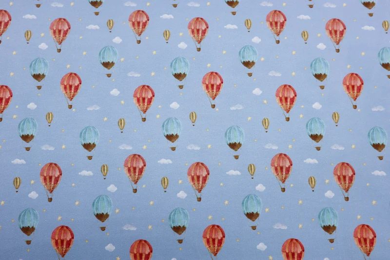 Baumwolljersey Heißluftballons
